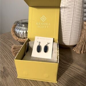 Kendra Scott - Silver-Blue Drop earrings - Never Worn- In box